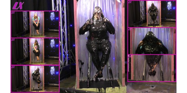 Michaela Black Gunge Nylon Feet