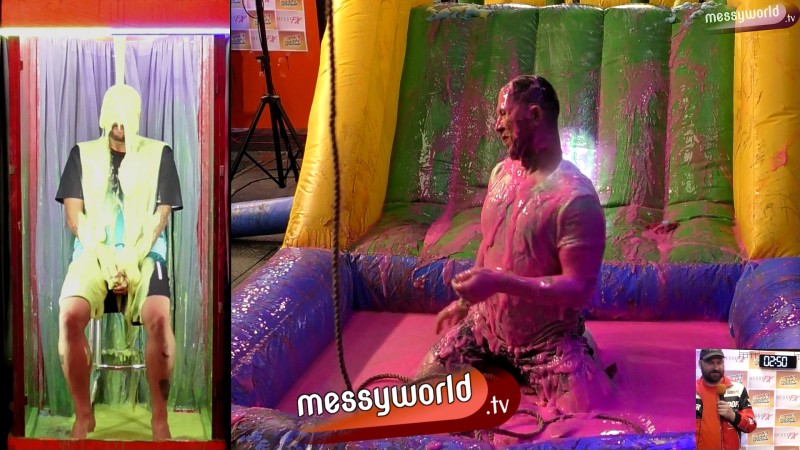 Inflatable Assault Course: Olly vs Robbie