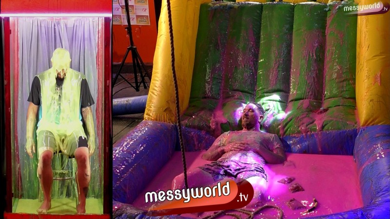Inflatable Assault Course: Olly vs Robbie