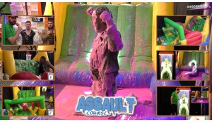 Inflatable Assault Course: Wyn vs Olly