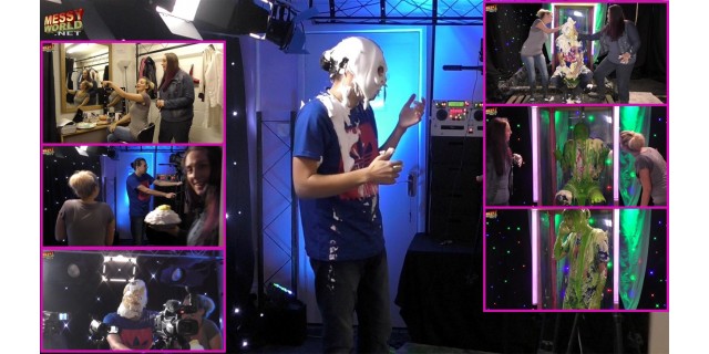 Producer Pied & Gunged during LIVE Filming!