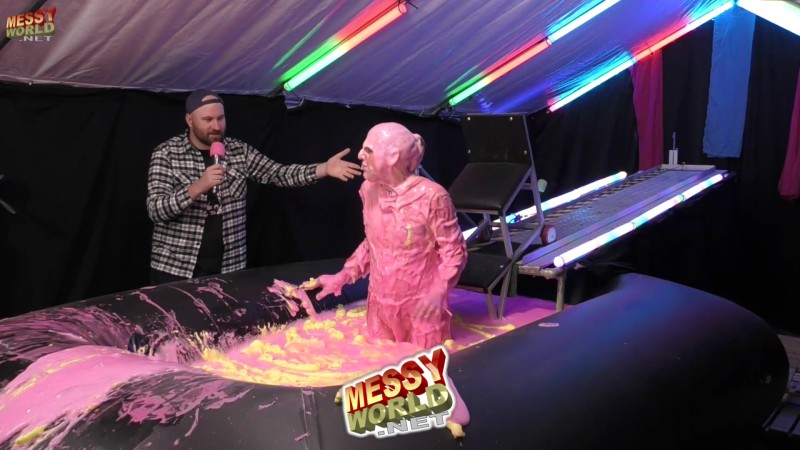 The Plunga!: Callum Plunged After Gruelling Day of Mixing Gunge