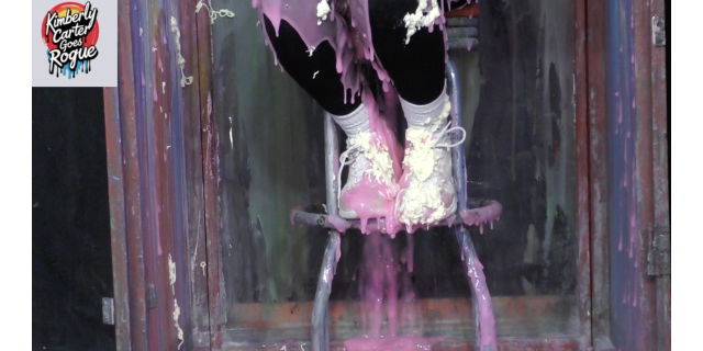 Kimberly gets her trainers ruined