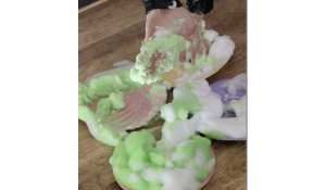 Leather and feet and messy pies 