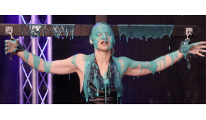 Kimberly gets kidnapped and gunged on the cross.