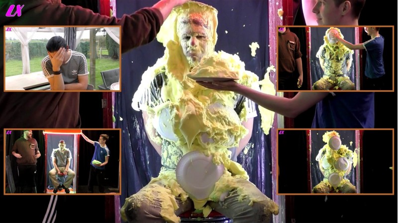 Carnival Stooge Humiliated in Pie Booth