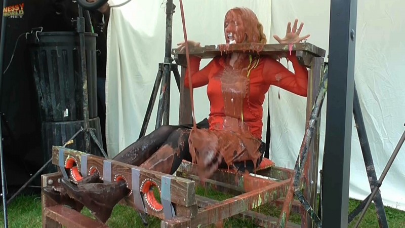 Alex K Gunged in The Pillory System
