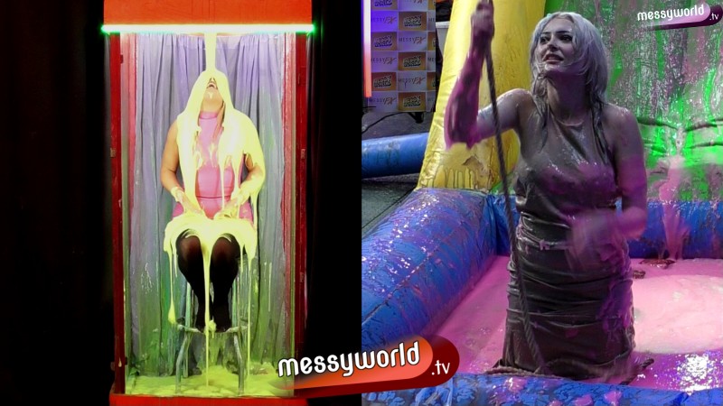 Inflatable Assault Course: Chloe vs Louisa