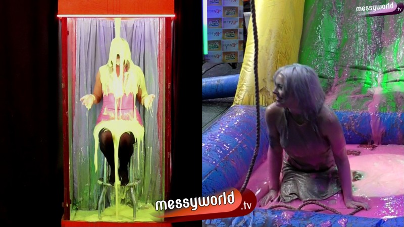 Inflatable Assault Course: Chloe vs Louisa