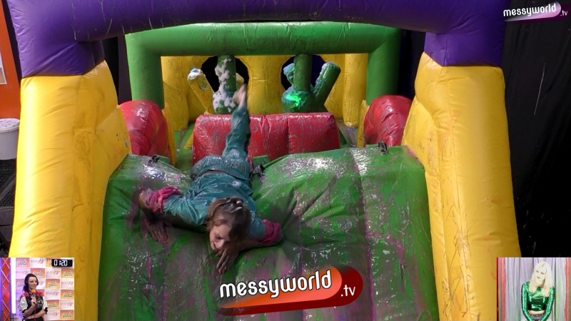The Inflatable Assault Course: Erica vs Chloe