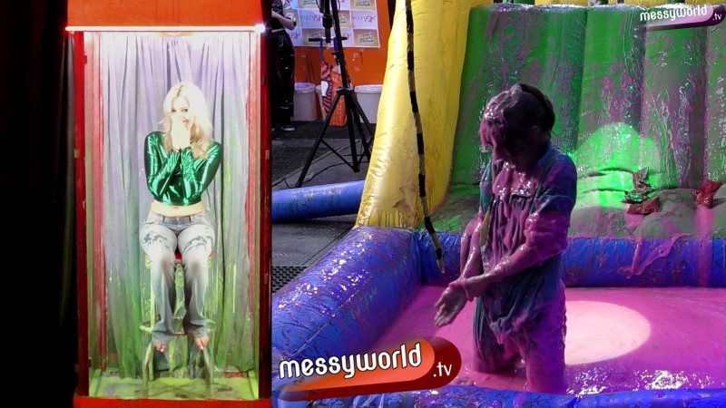 The Inflatable Assault Course: Erica vs Chloe