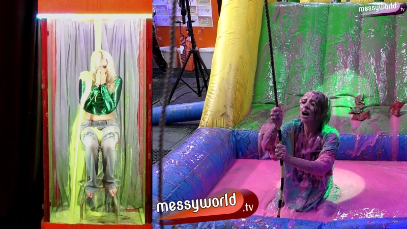 The Inflatable Assault Course: Erica vs Chloe