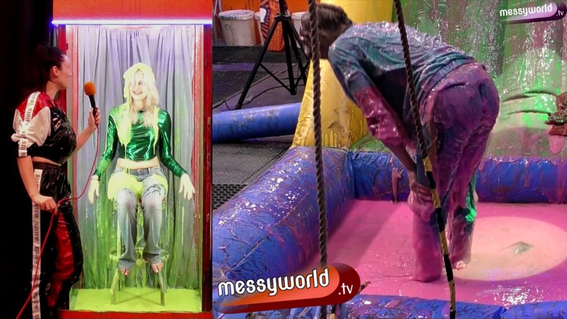 The Inflatable Assault Course: Erica vs Chloe
