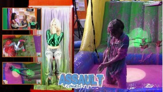 The Inflatable Assault Course: Erica vs Chloe