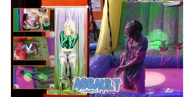 The Inflatable Assault Course: Erica vs Chloe