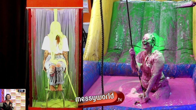 Inflatable Assault Course: Louisa vs Tina