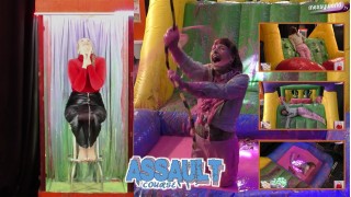 The Inflatable Assault Course: Tina vs Louisa