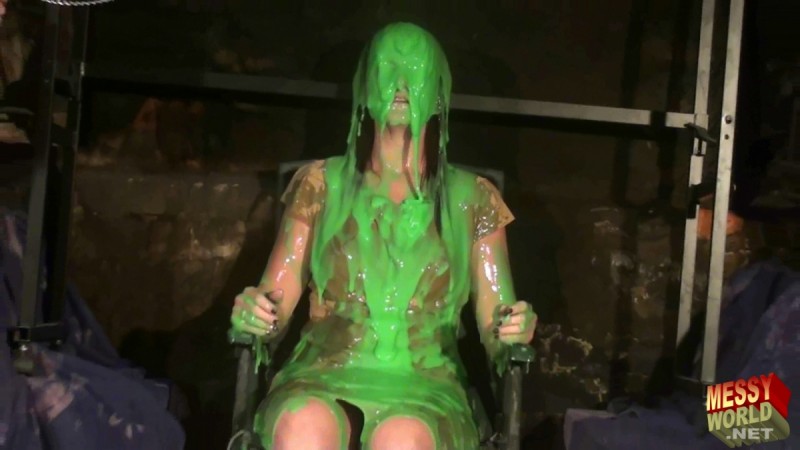Samantha Gunged in The Grand Fireplace